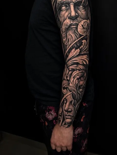 Tatuaje de zeus, manga completa en manga, realismo
